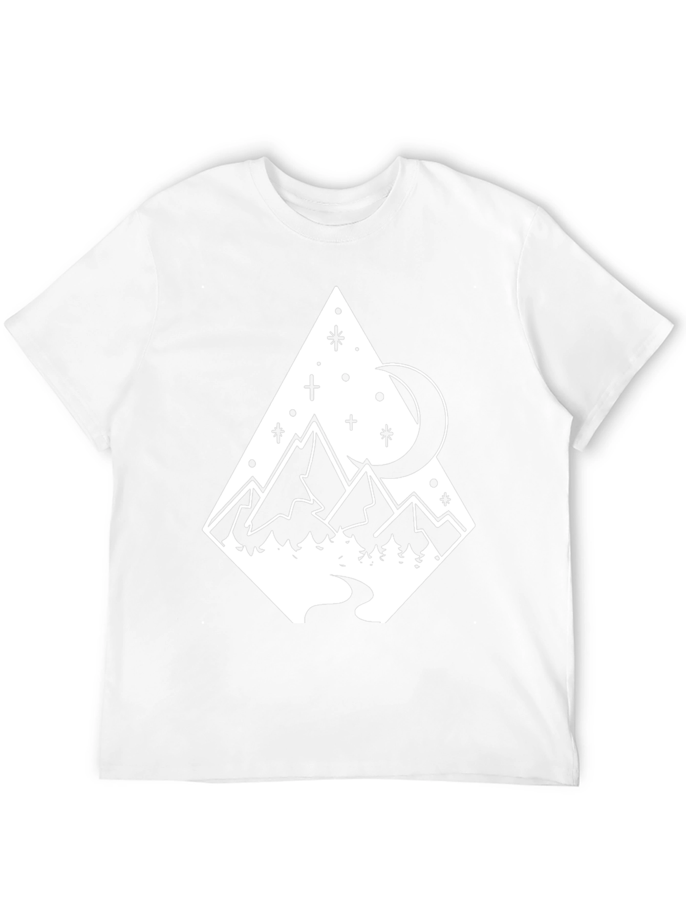 Mountain Moon Graphic Tee - Nature Lover T-Shirt