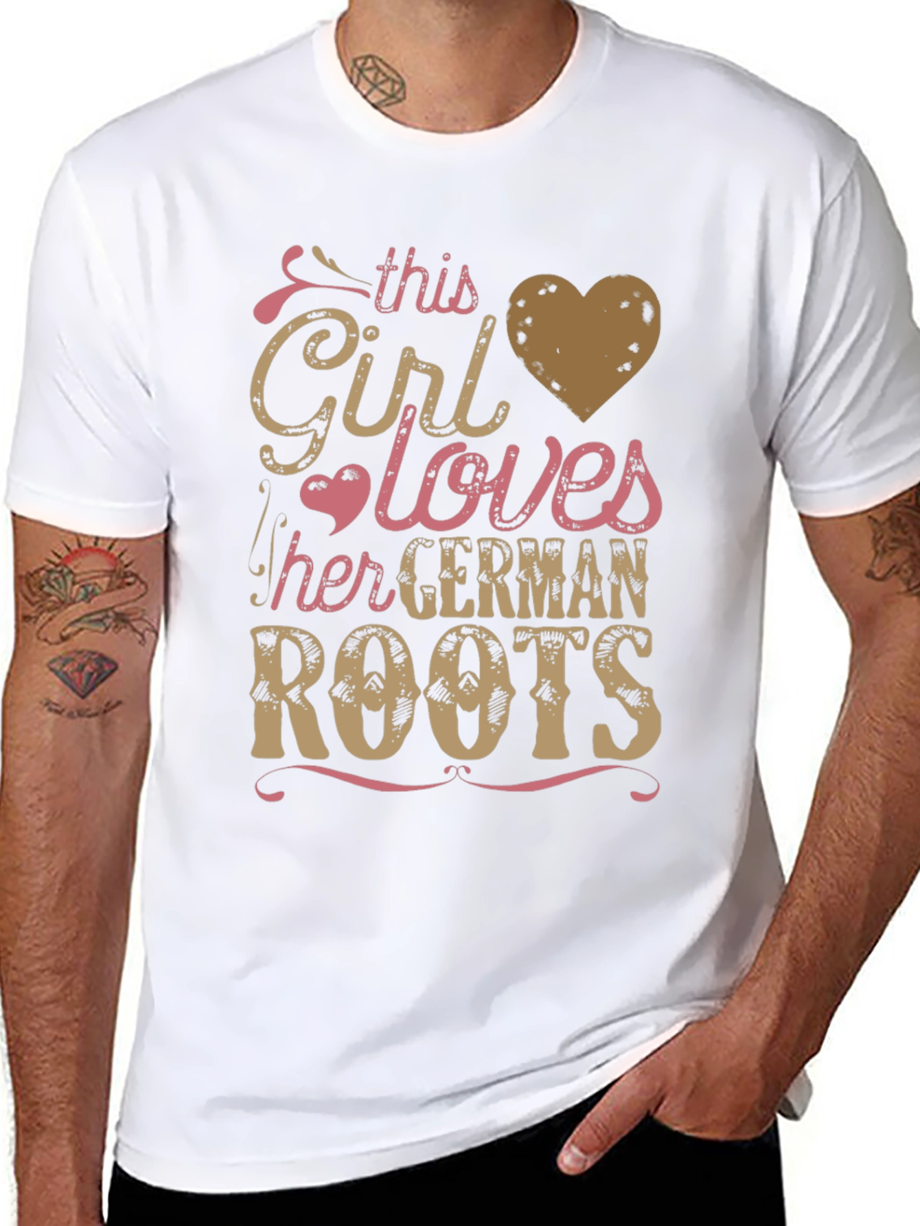 German Roots Graphic Tee - This Girl Loves Germany