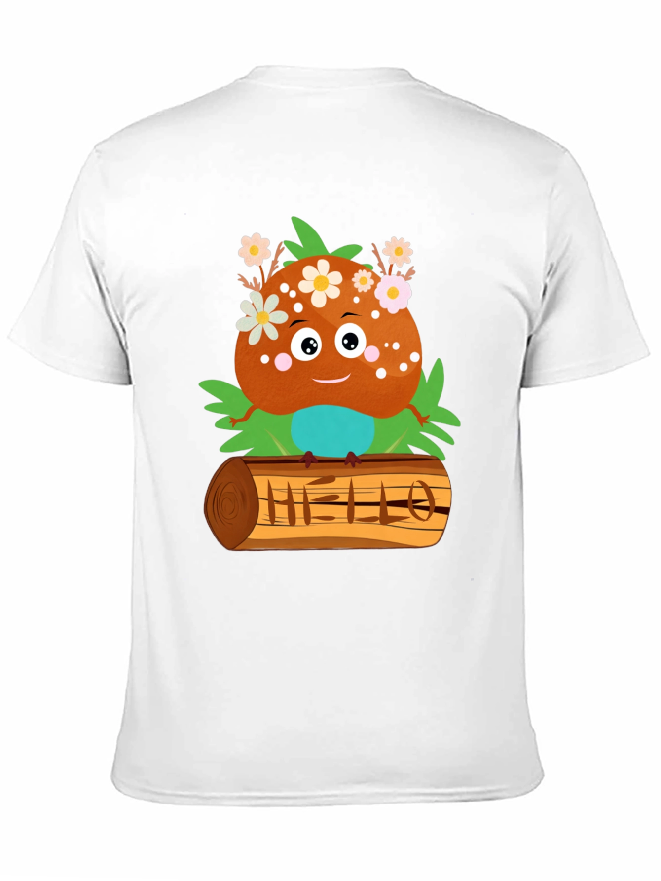 Cute Cartoon Character Print T-Shirt