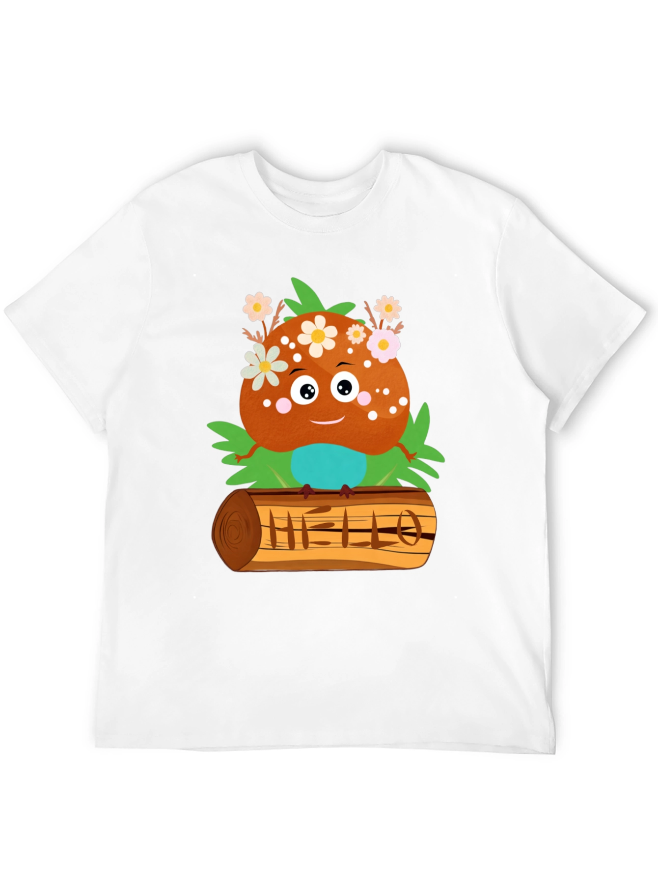 Cute Cartoon Character Print T-Shirt