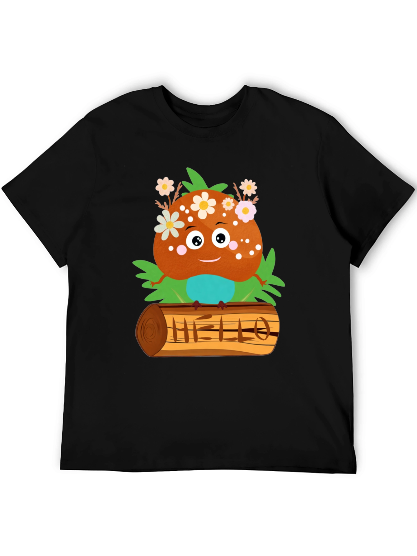 Cute Cartoon Character Print T-Shirt