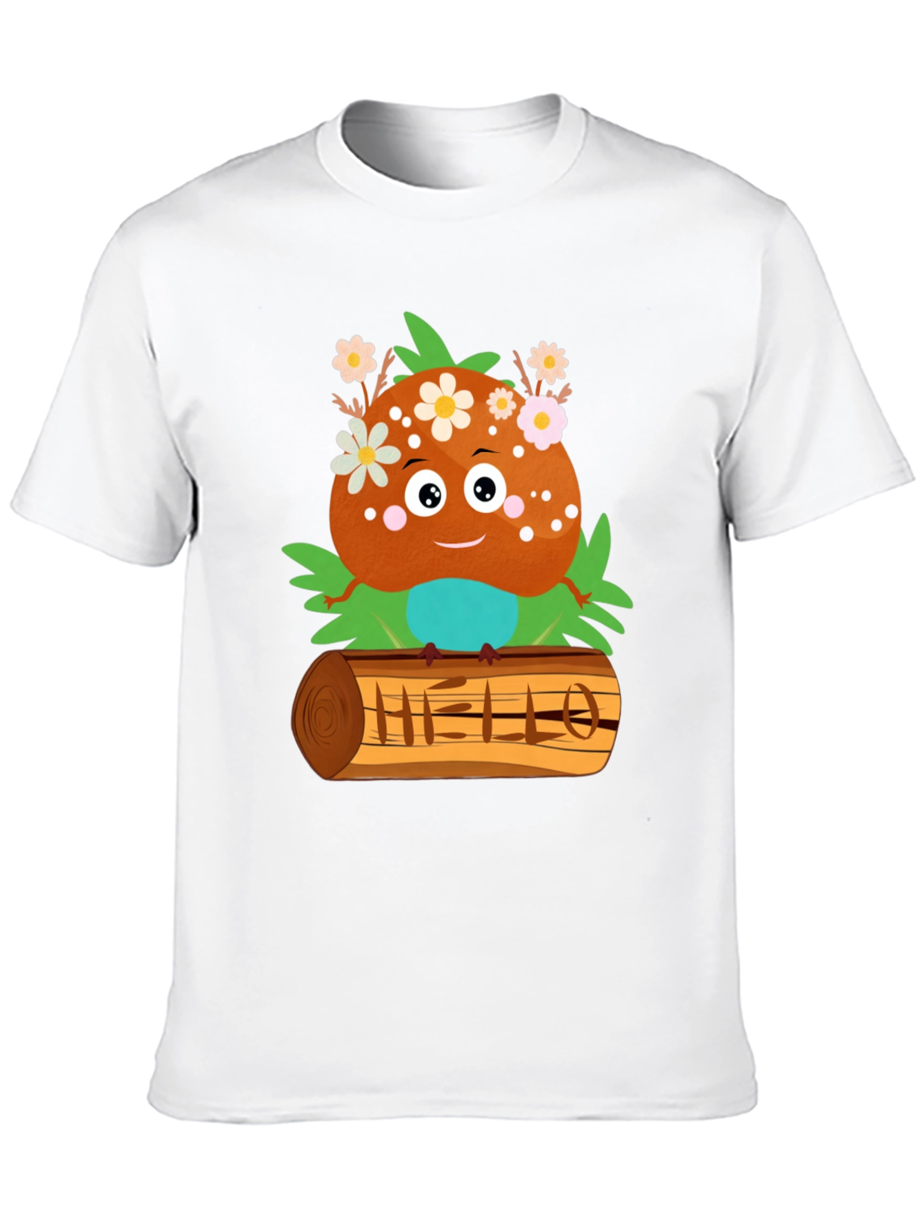 Cute Cartoon Character Print T-Shirt