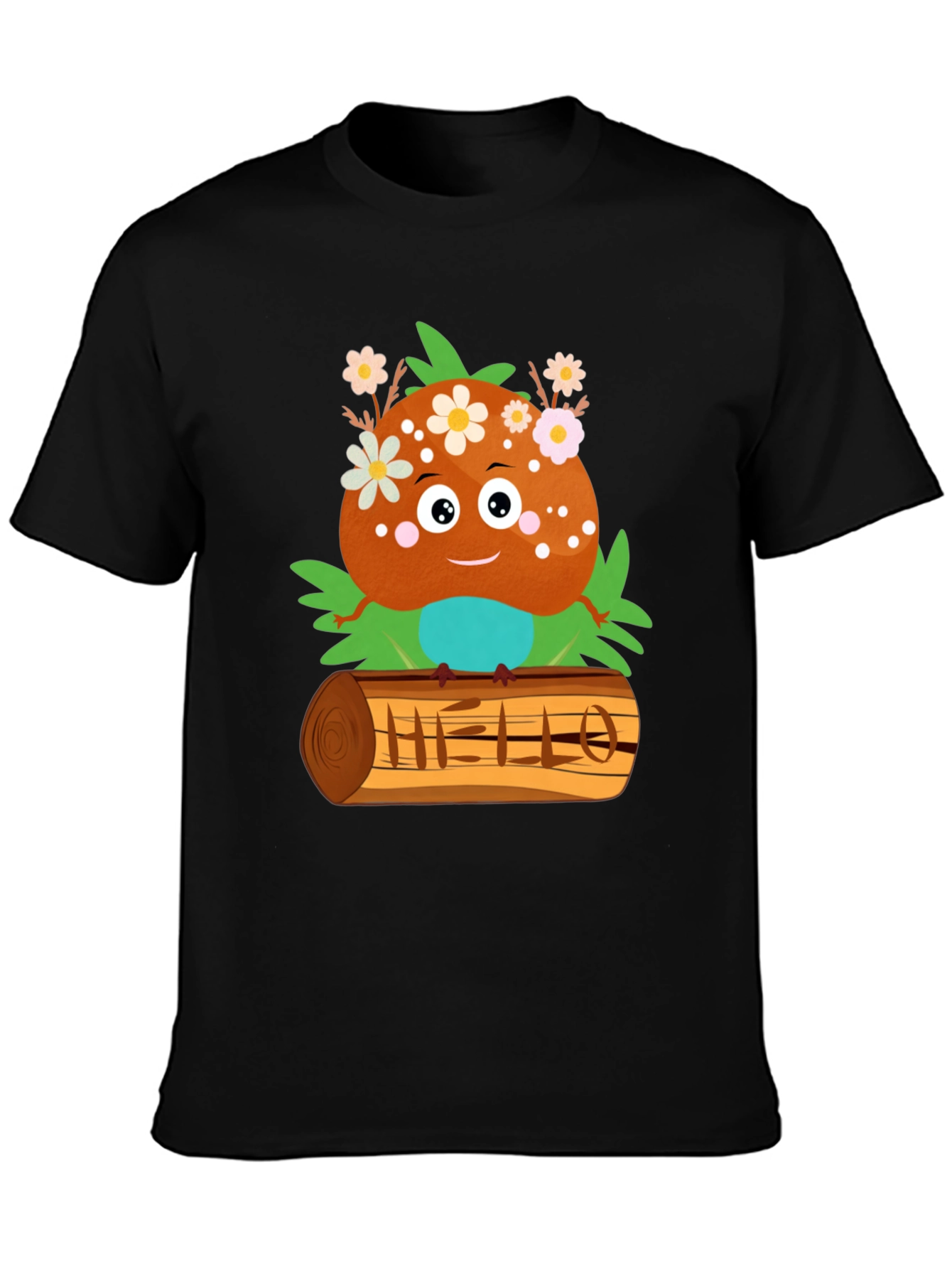 Cute Cartoon Character Print T-Shirt