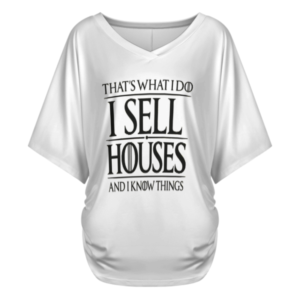 I Sell Houses and I Know Things – Real Estate Humor Graphic T-Shirt(z1087)
