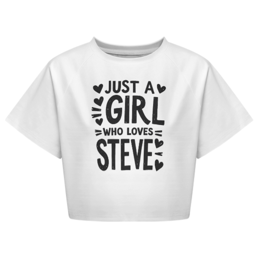 Just A Girl Who Loves Steve Shirt – Cute Personalized Love Graphic Tee for Women(z1122)