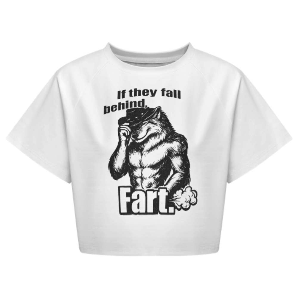 If They Fall Behind, Fart Shirt – Funny Wolf Meme Graphic Tee(z1123)