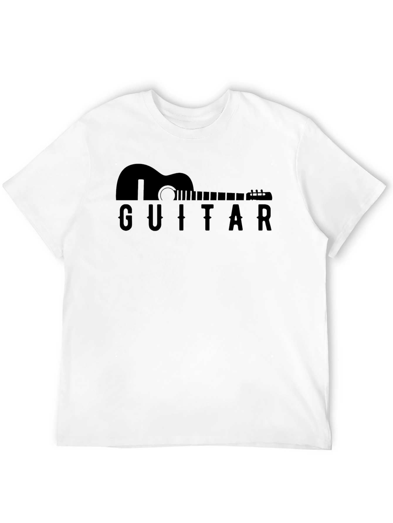 Guitar Silhouette Black T-Shirt