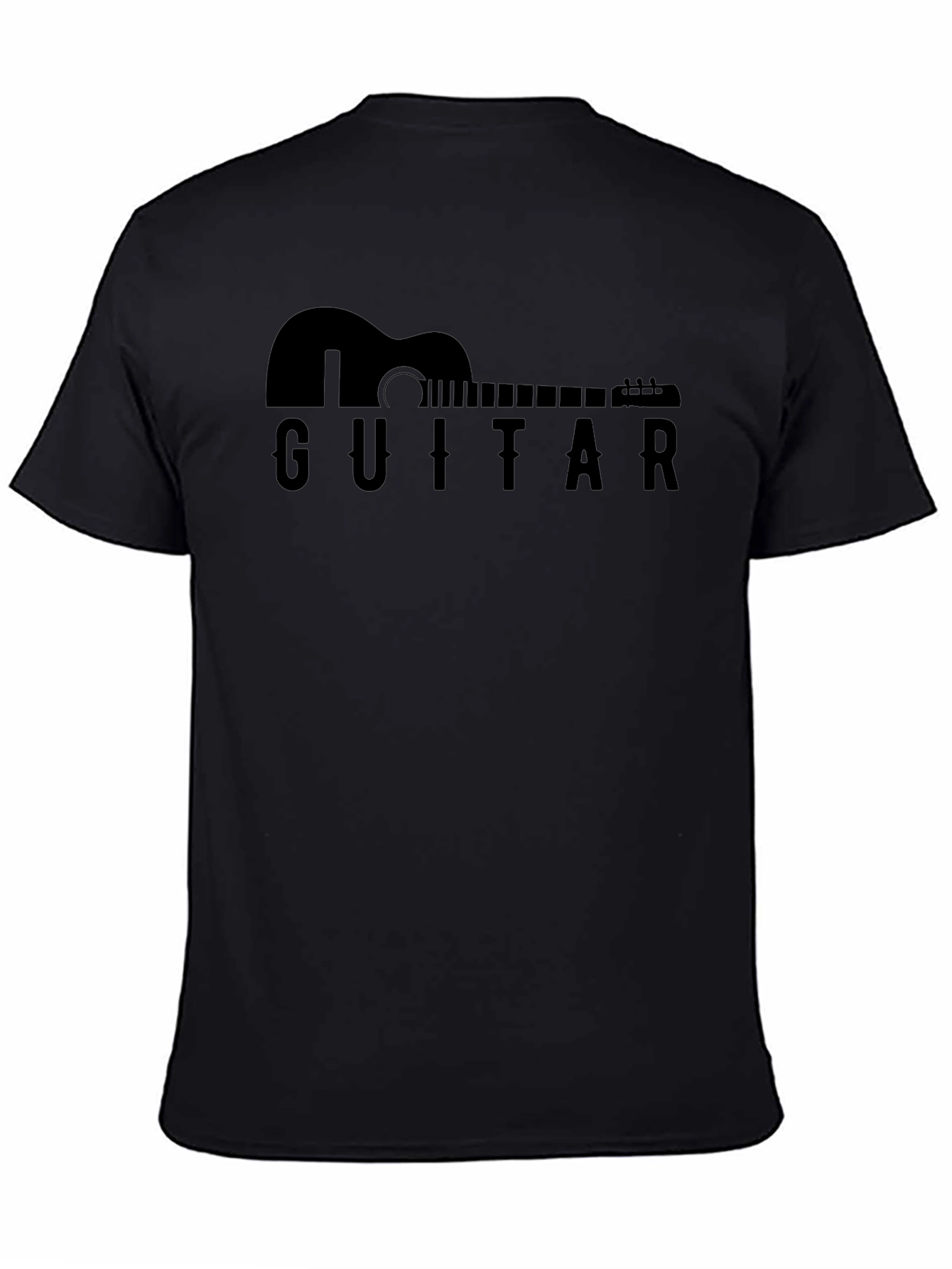 Guitar Silhouette Black T-Shirt