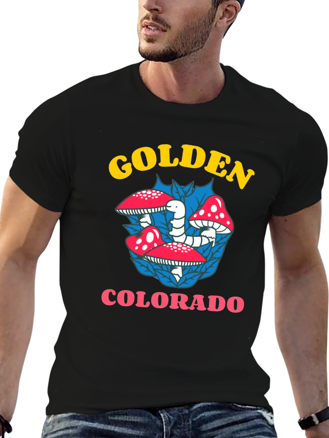 Golden Colorado Mushroom T-Shirt