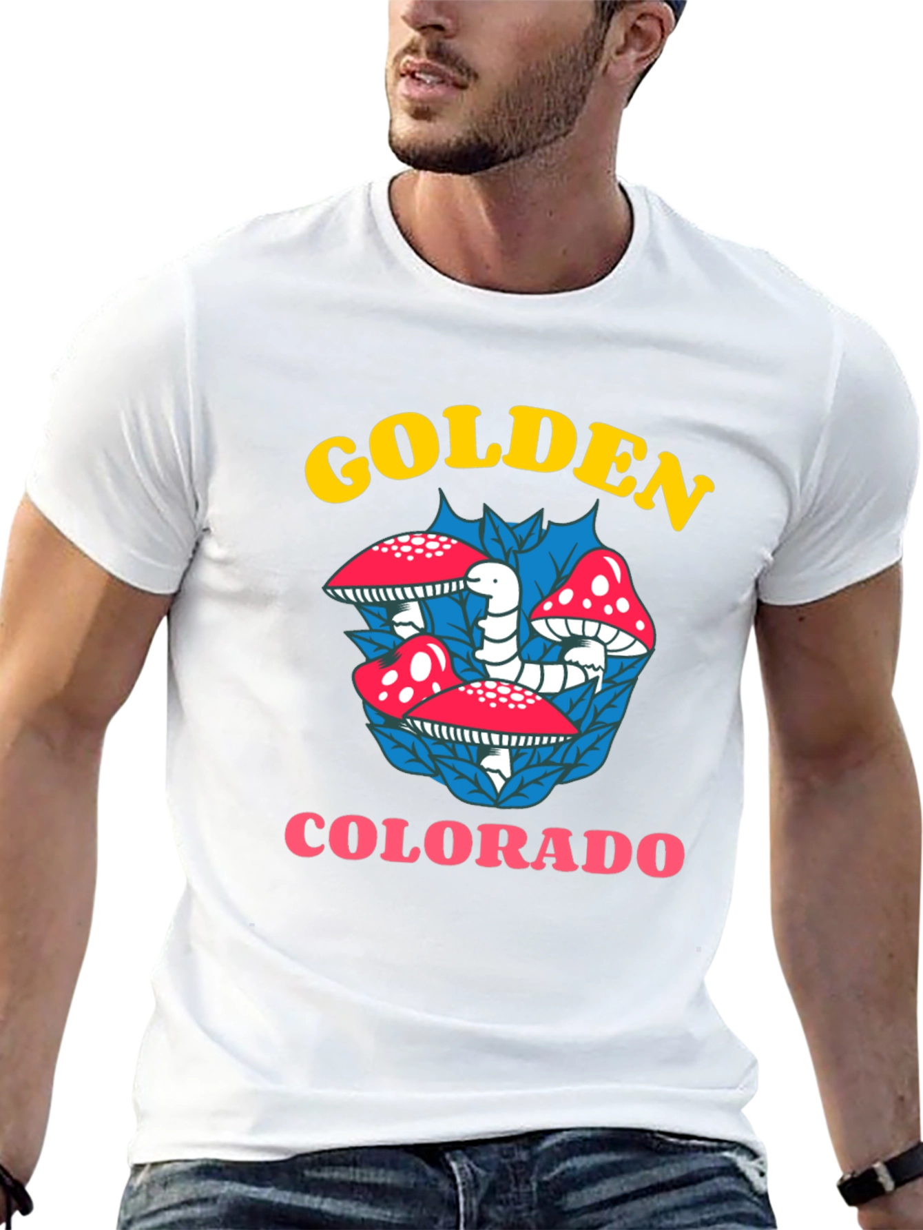 Golden Colorado Mushroom T-Shirt