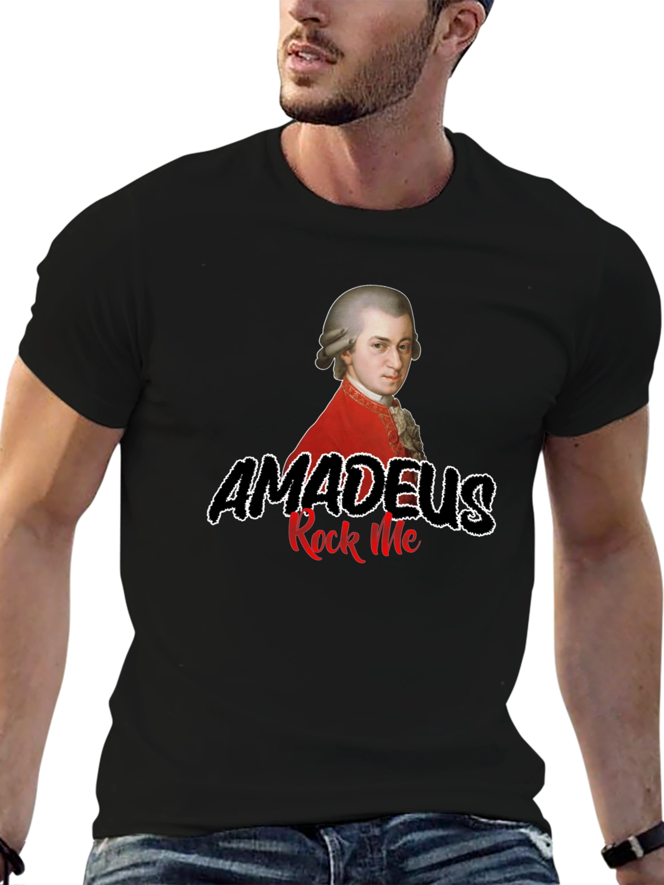 Amadeus Rock Me Black T-Shirt