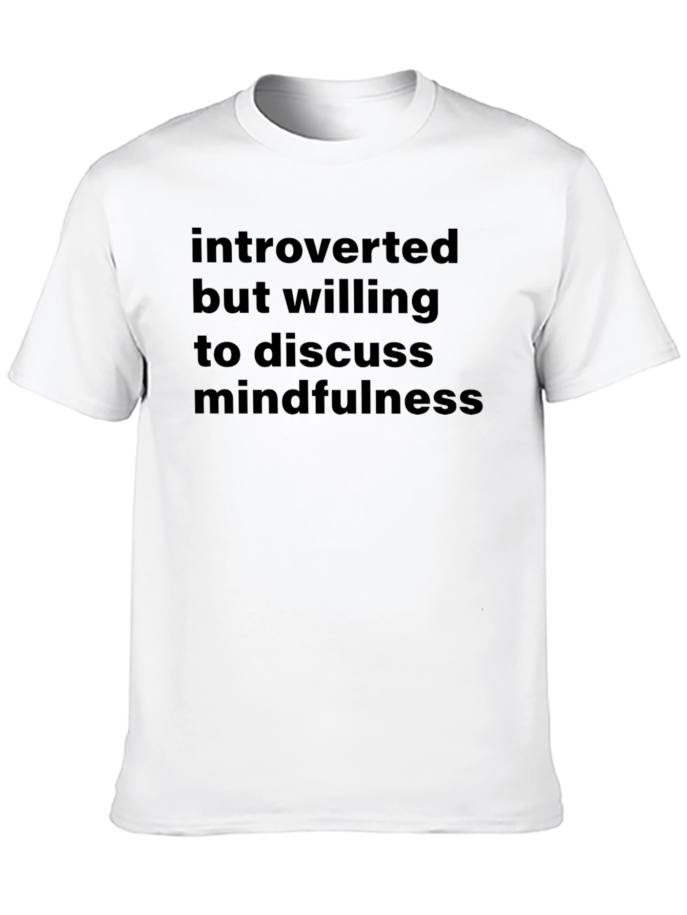 Introverted Mindfulness Black Graphic Tee