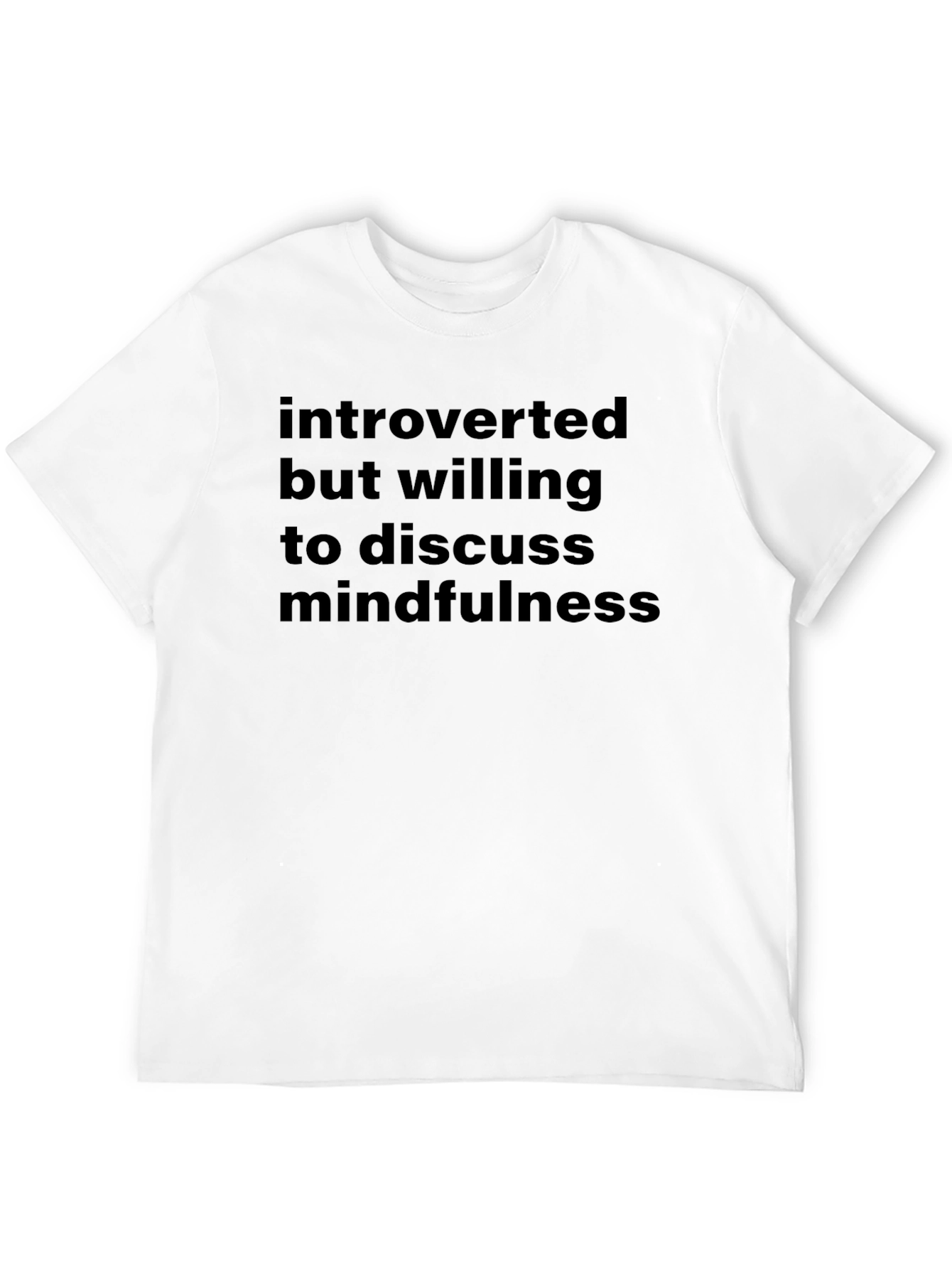 Introverted Mindfulness Black Graphic Tee
