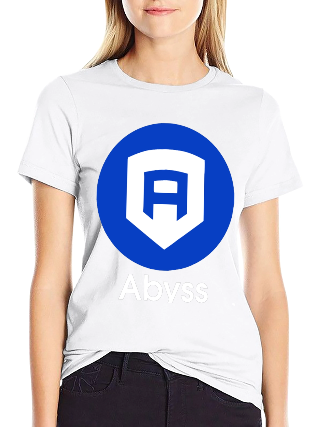 Abyss Logo Graphic Tee - Casual Black T-Shirt