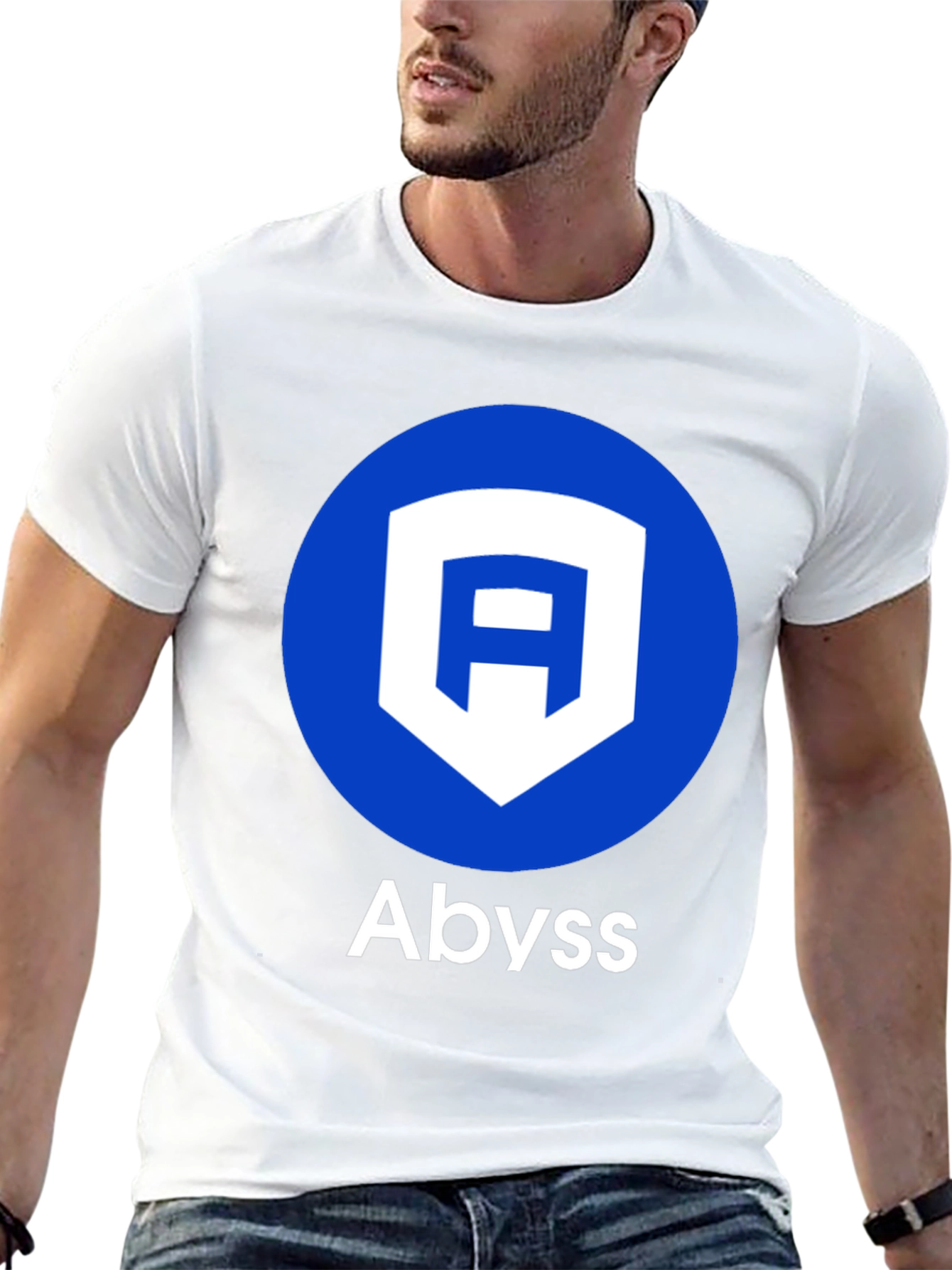 Abyss Logo Graphic Tee - Casual Black T-Shirt