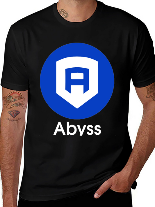 Abyss Logo Graphic Tee - Casual Black T-Shirt