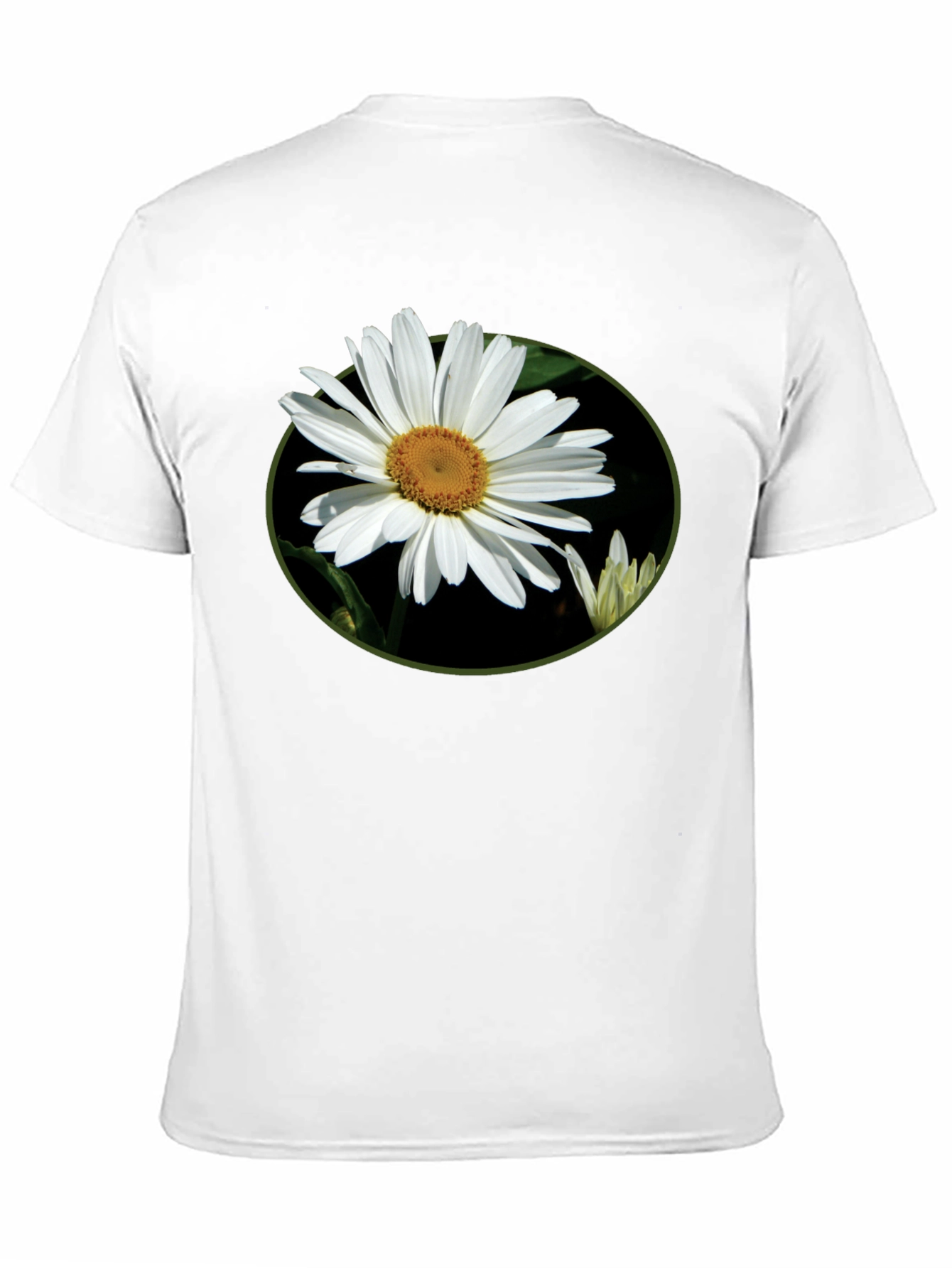 Daisy Flower Graphic Tee - Casual Black T-Shirt