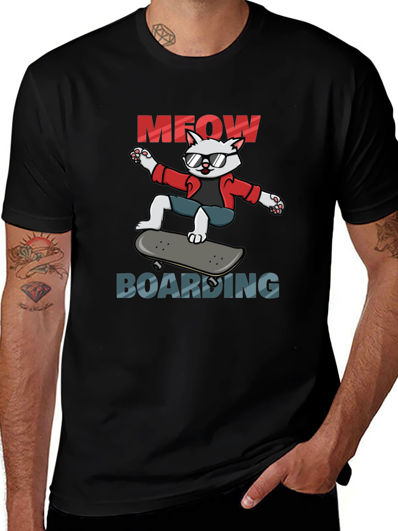 Cool Cat Skateboard T-Shirt