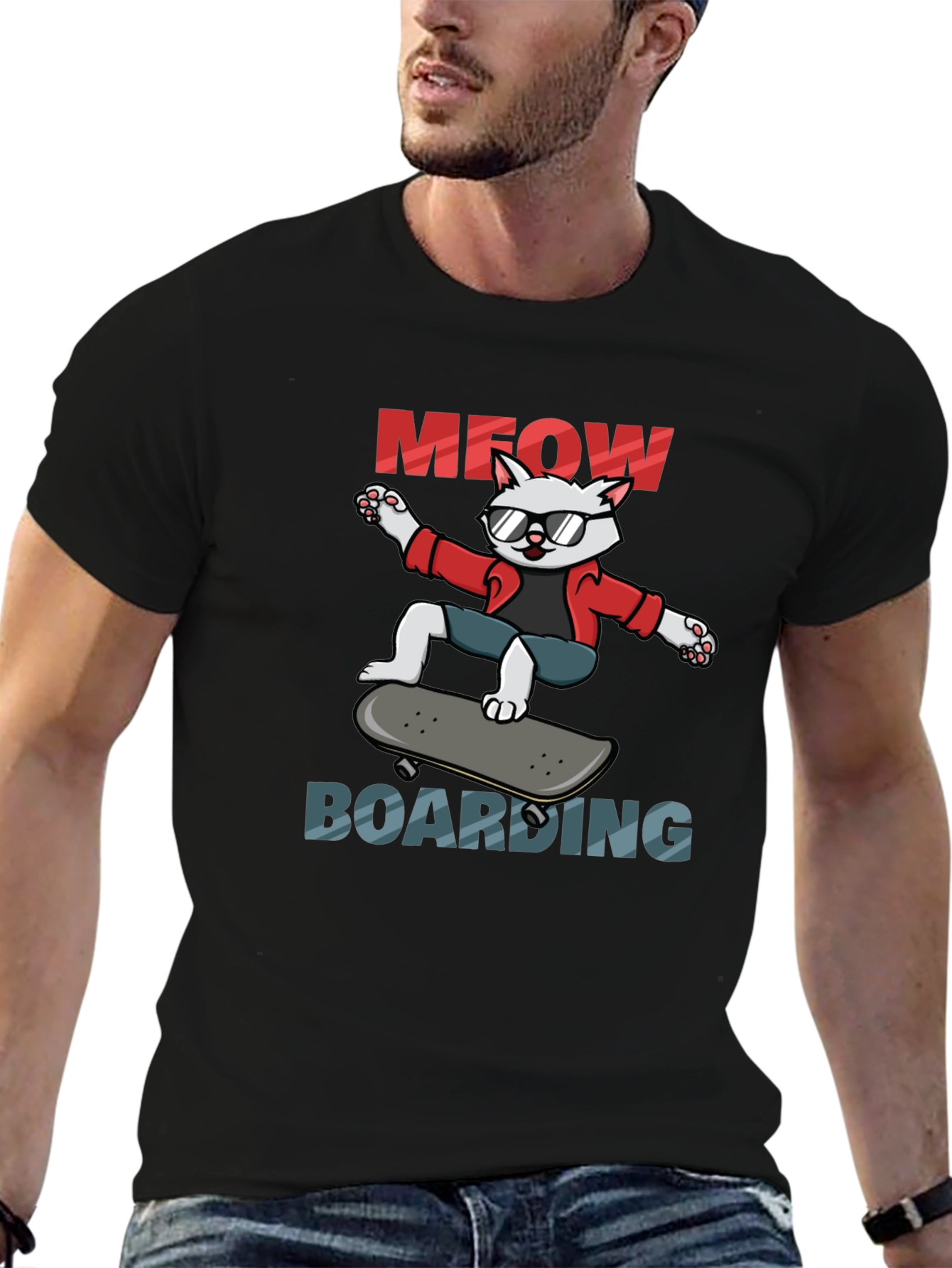 Cool Cat Skateboard T-Shirt