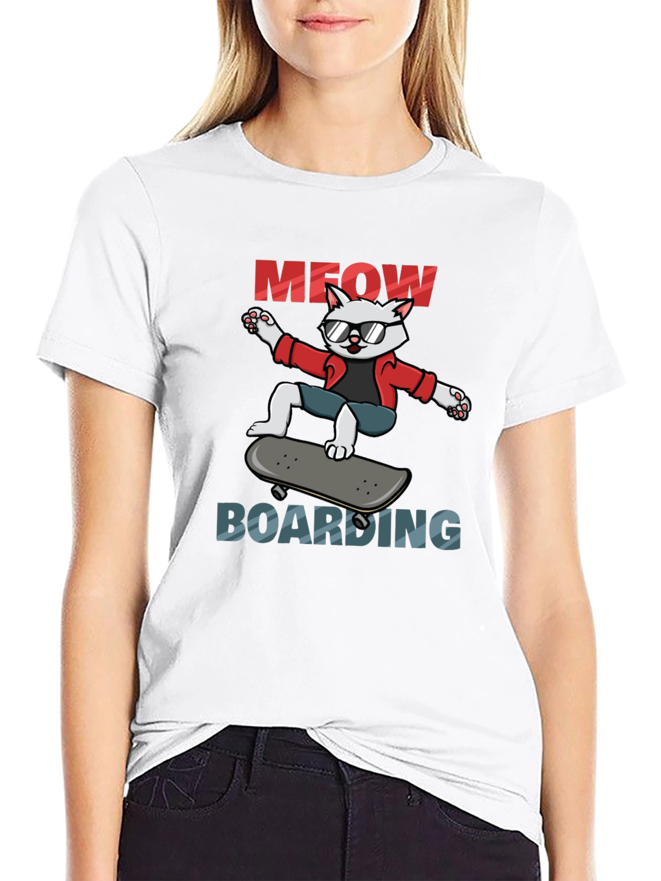 Cool Cat Skateboard T-Shirt