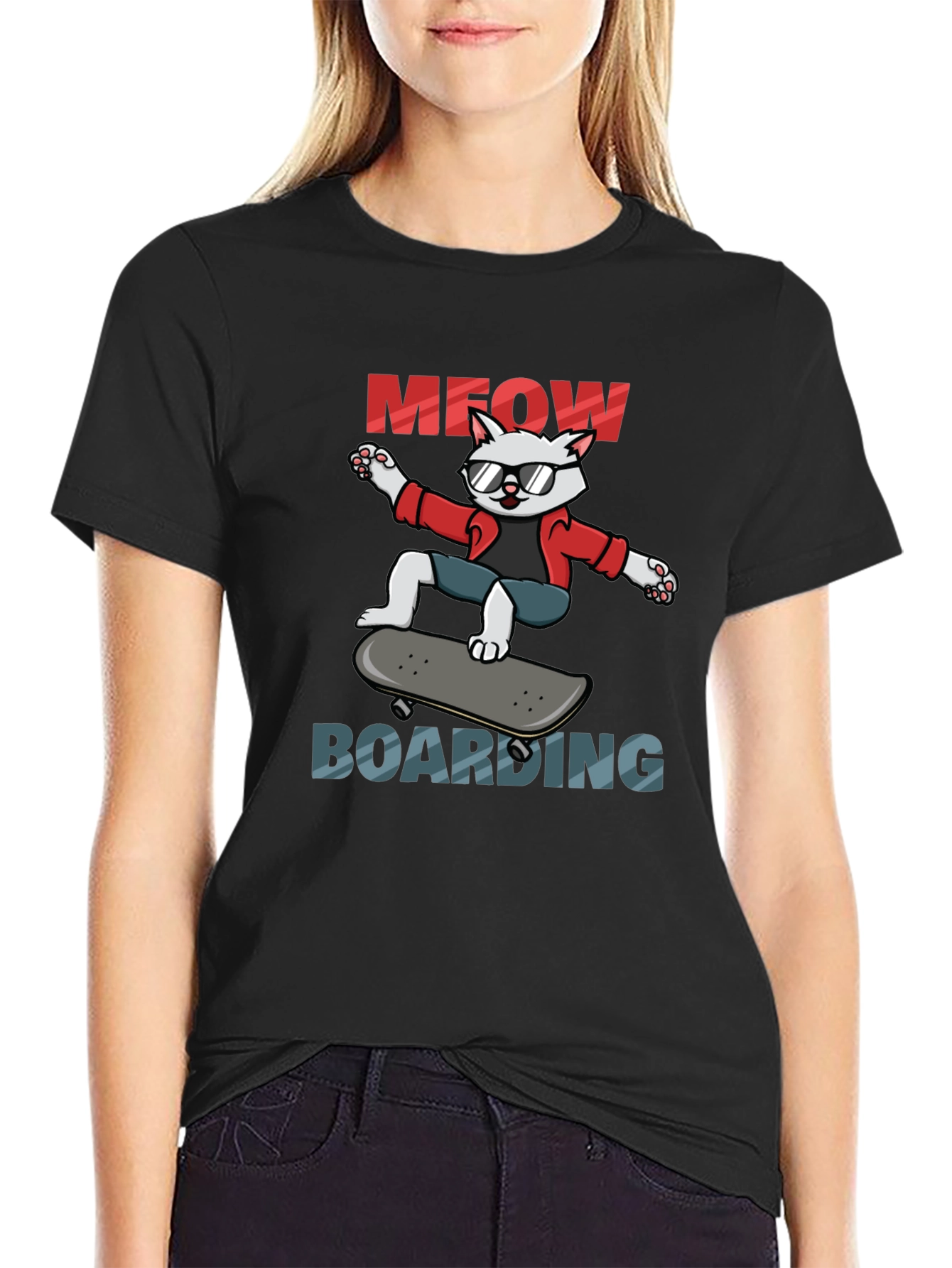 Cool Cat Skateboard T-Shirt