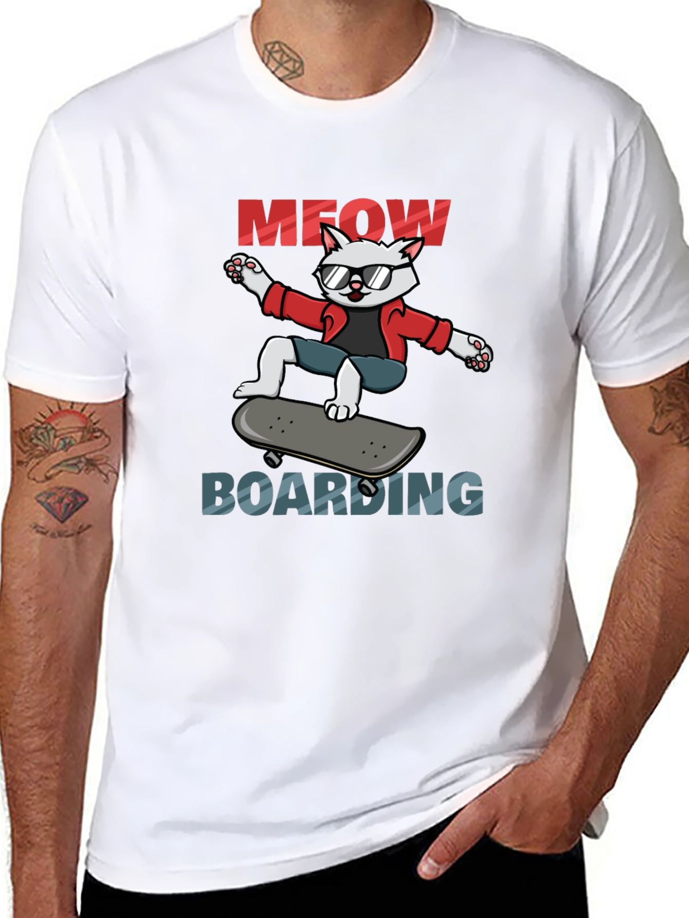 Cool Cat Skateboard T-Shirt