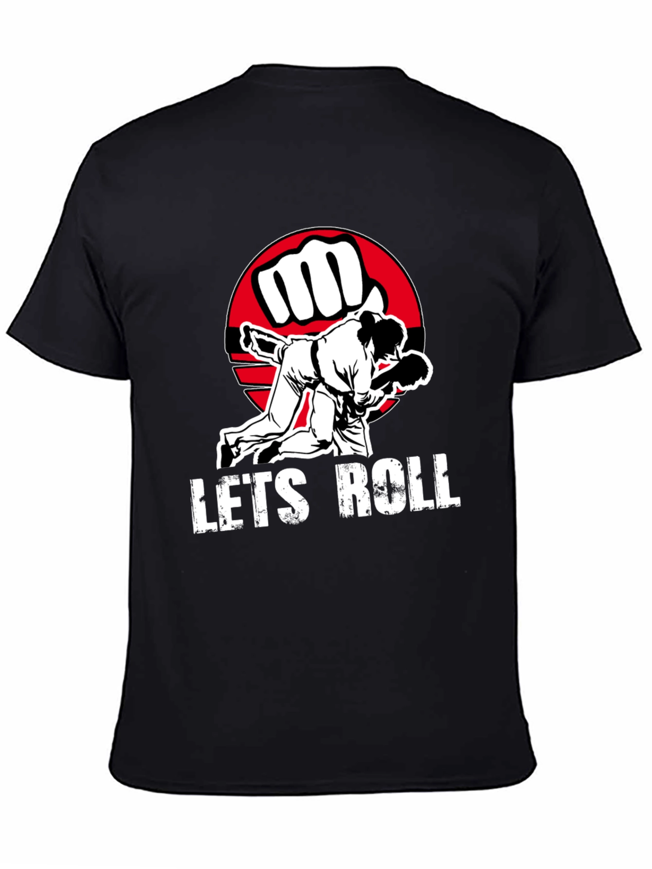 Lets Roll Jiu Jitsu Graphic Tee - Black