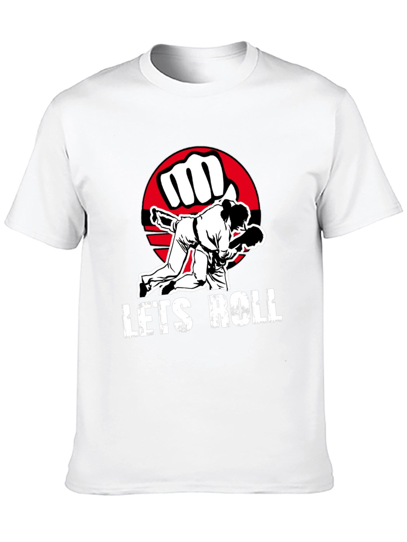 Lets Roll Jiu Jitsu Graphic Tee - Black