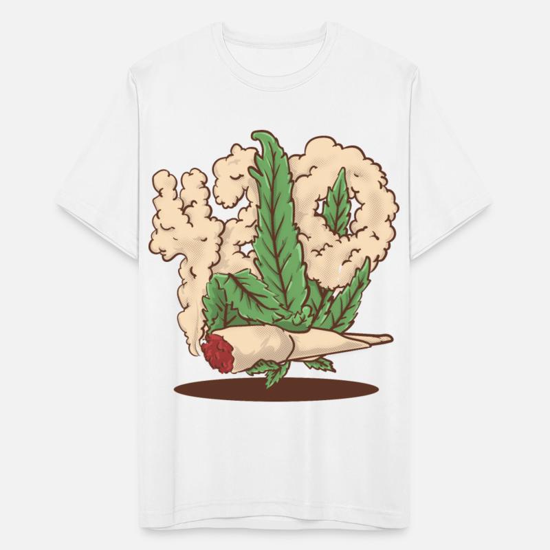 420 hemp hand holding a cannabis joint cartoon