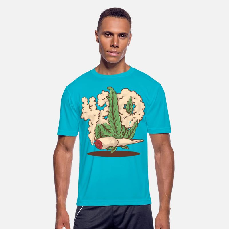 420 hemp hand holding a cannabis joint cartoon