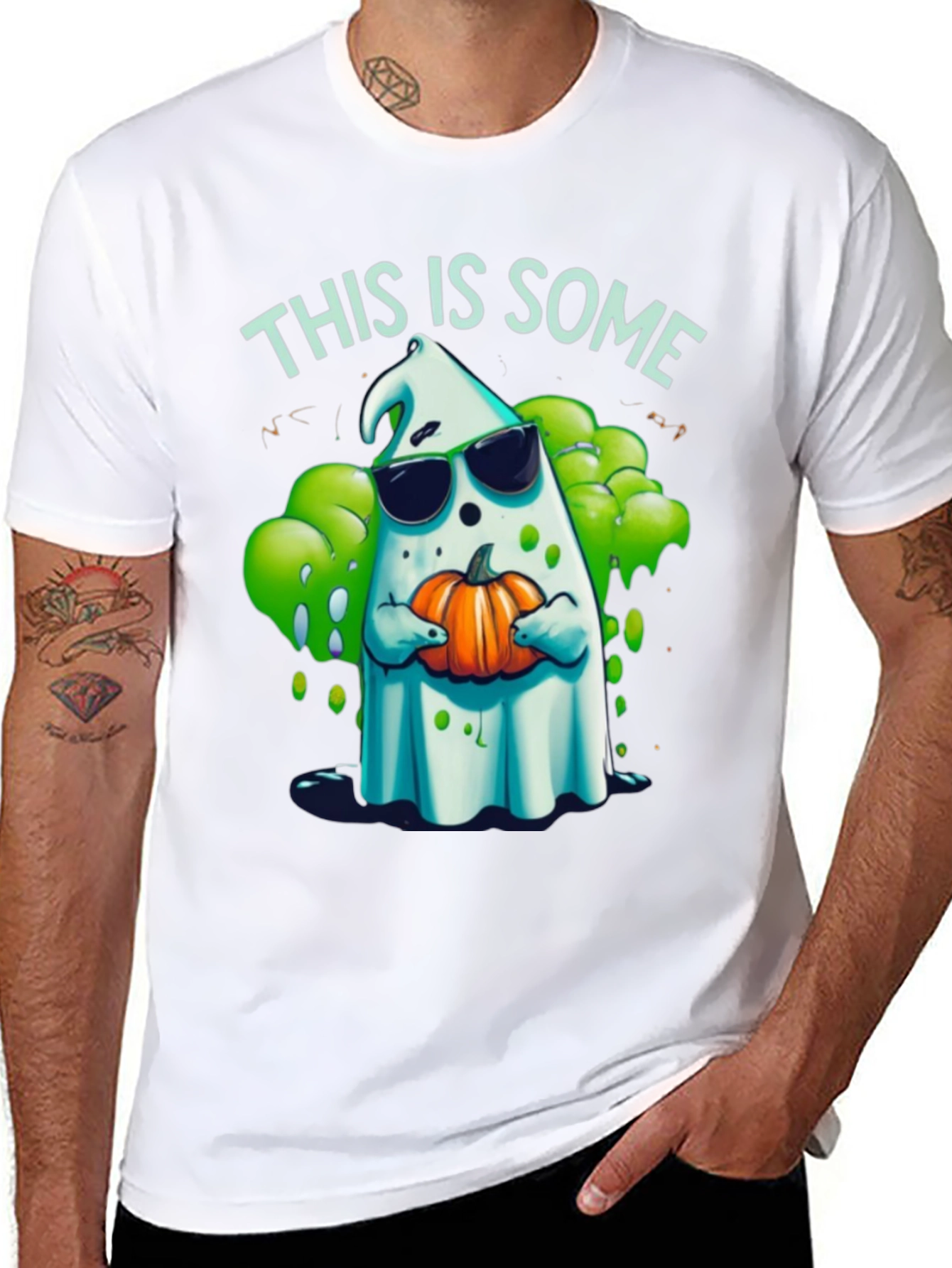 Spooky Ghost Halloween T-Shirt