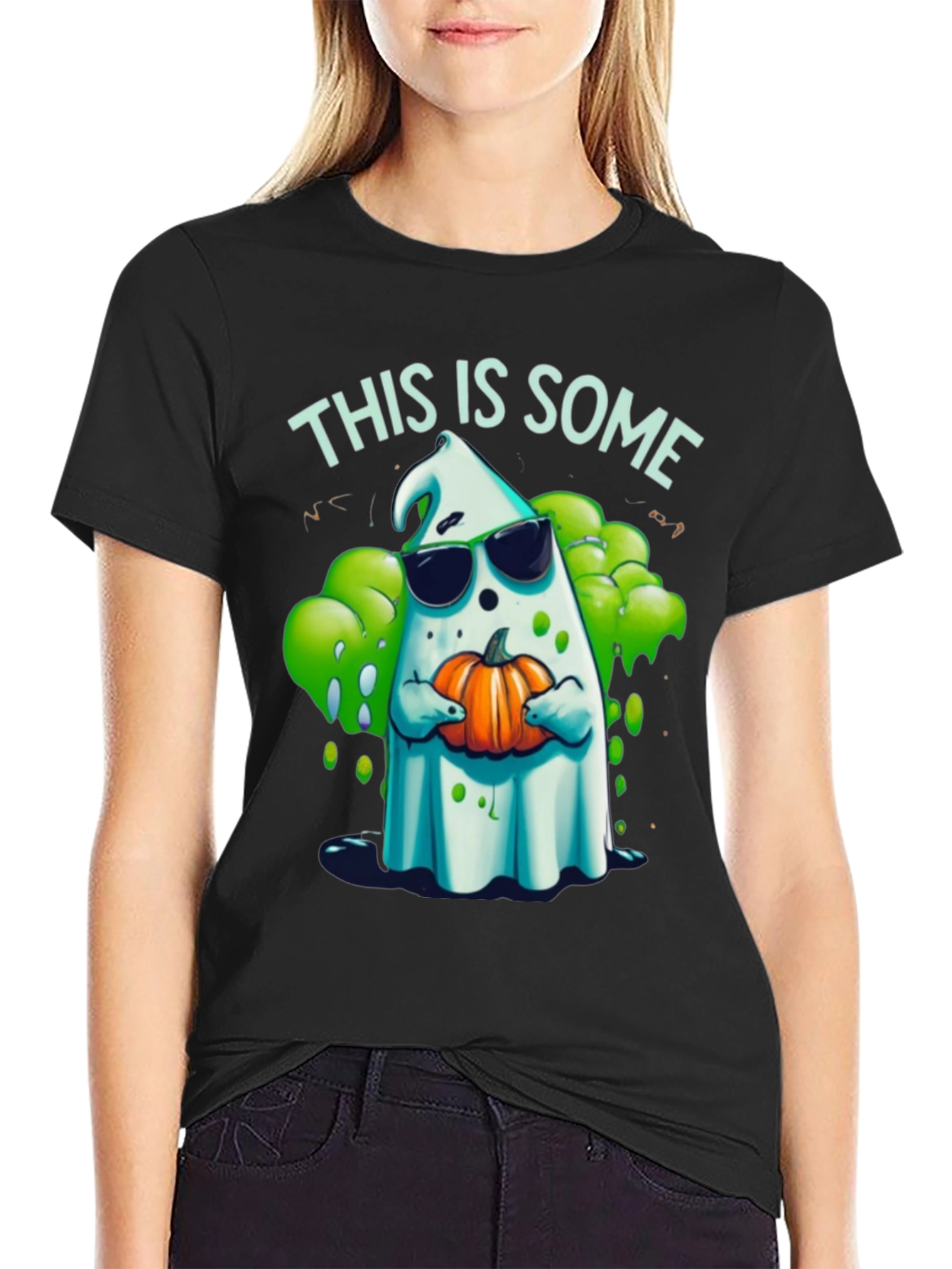 Spooky Ghost Halloween T-Shirt