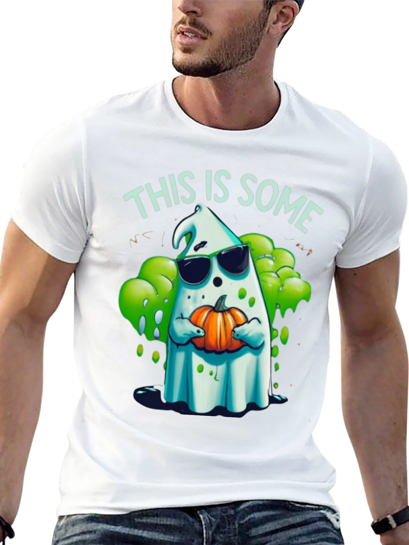 Spooky Ghost Halloween T-Shirt