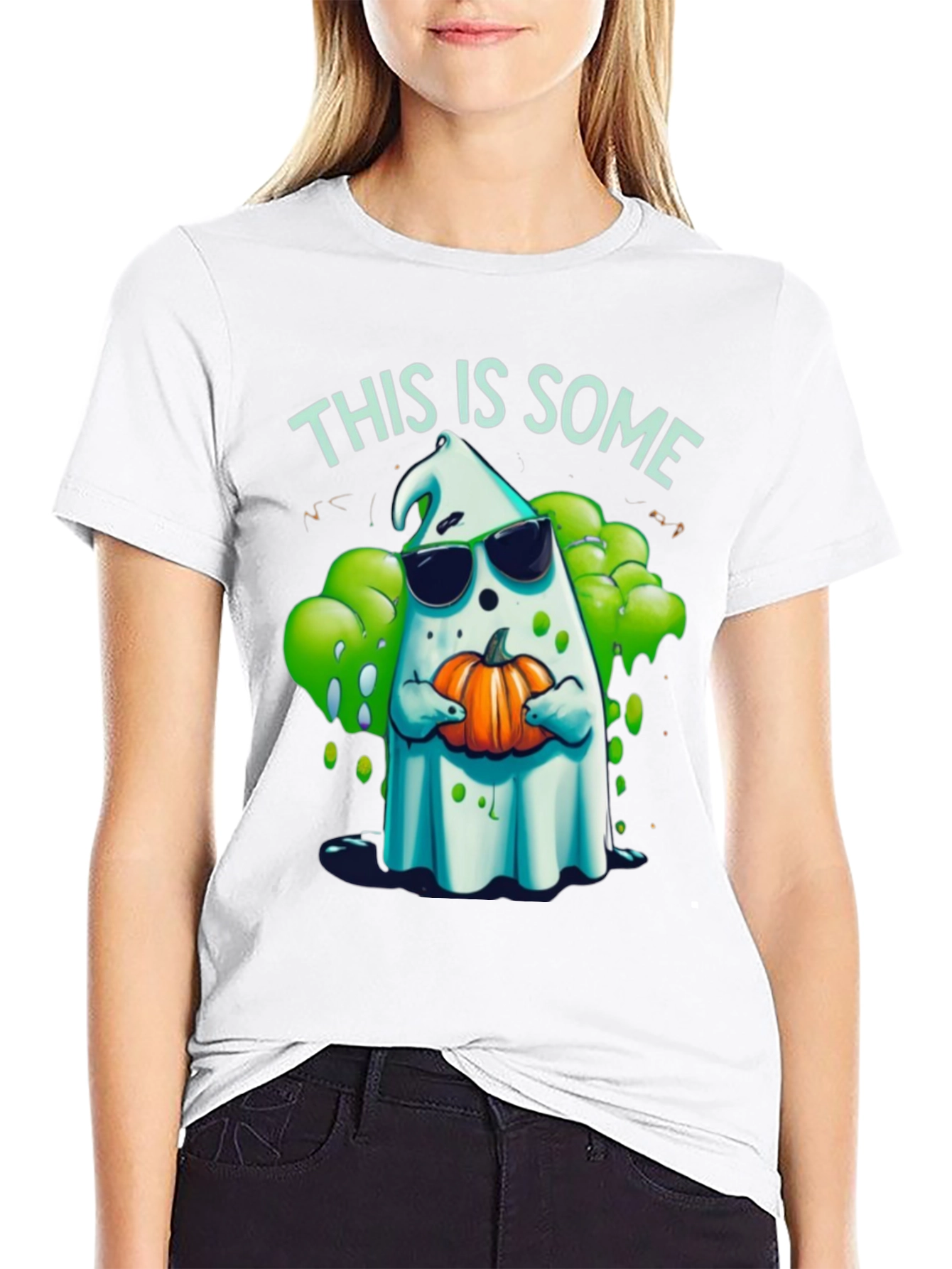 Spooky Ghost Halloween T-Shirt