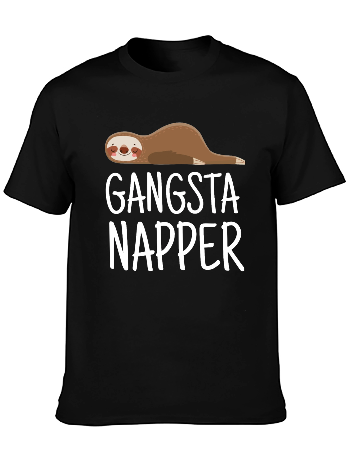 Gangsta Napper Sloth T-Shirt - Lazy Lounger Style