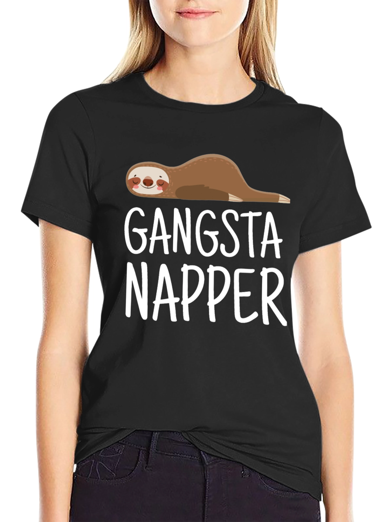 Gangsta Napper Sloth T-Shirt - Lazy Lounger Style