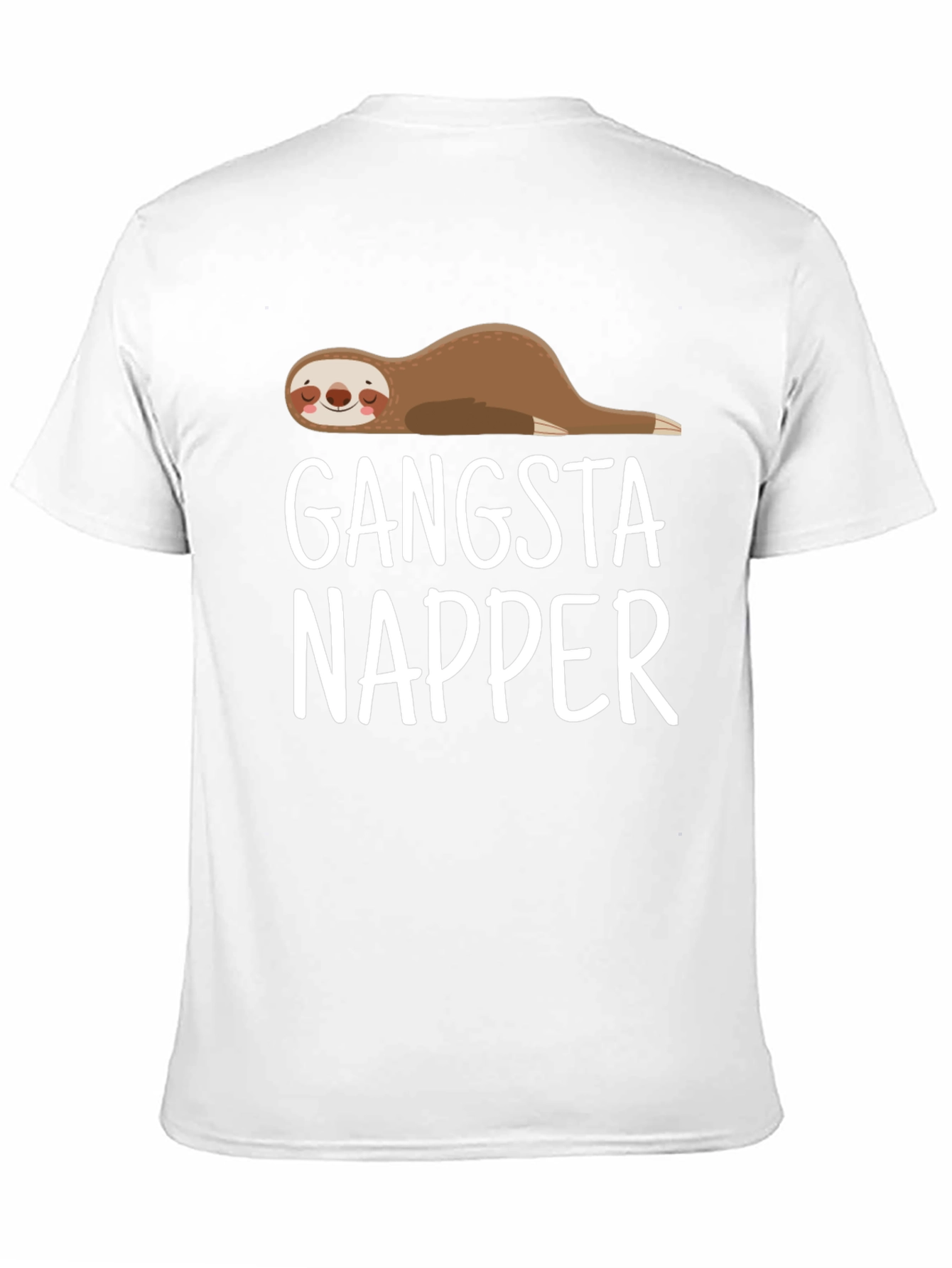 Gangsta Napper Sloth T-Shirt - Lazy Lounger Style