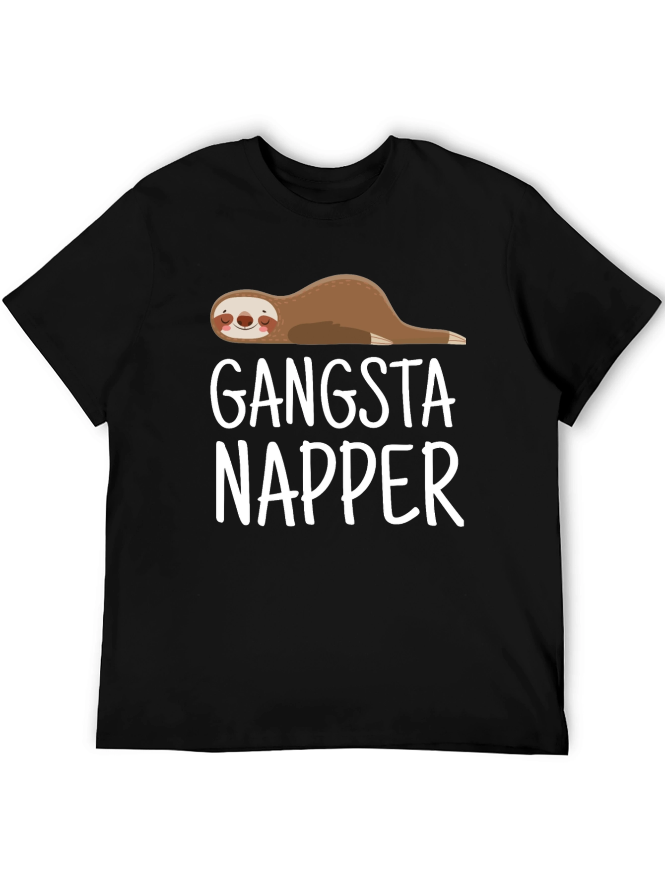 Gangsta Napper Sloth T-Shirt - Lazy Lounger Style