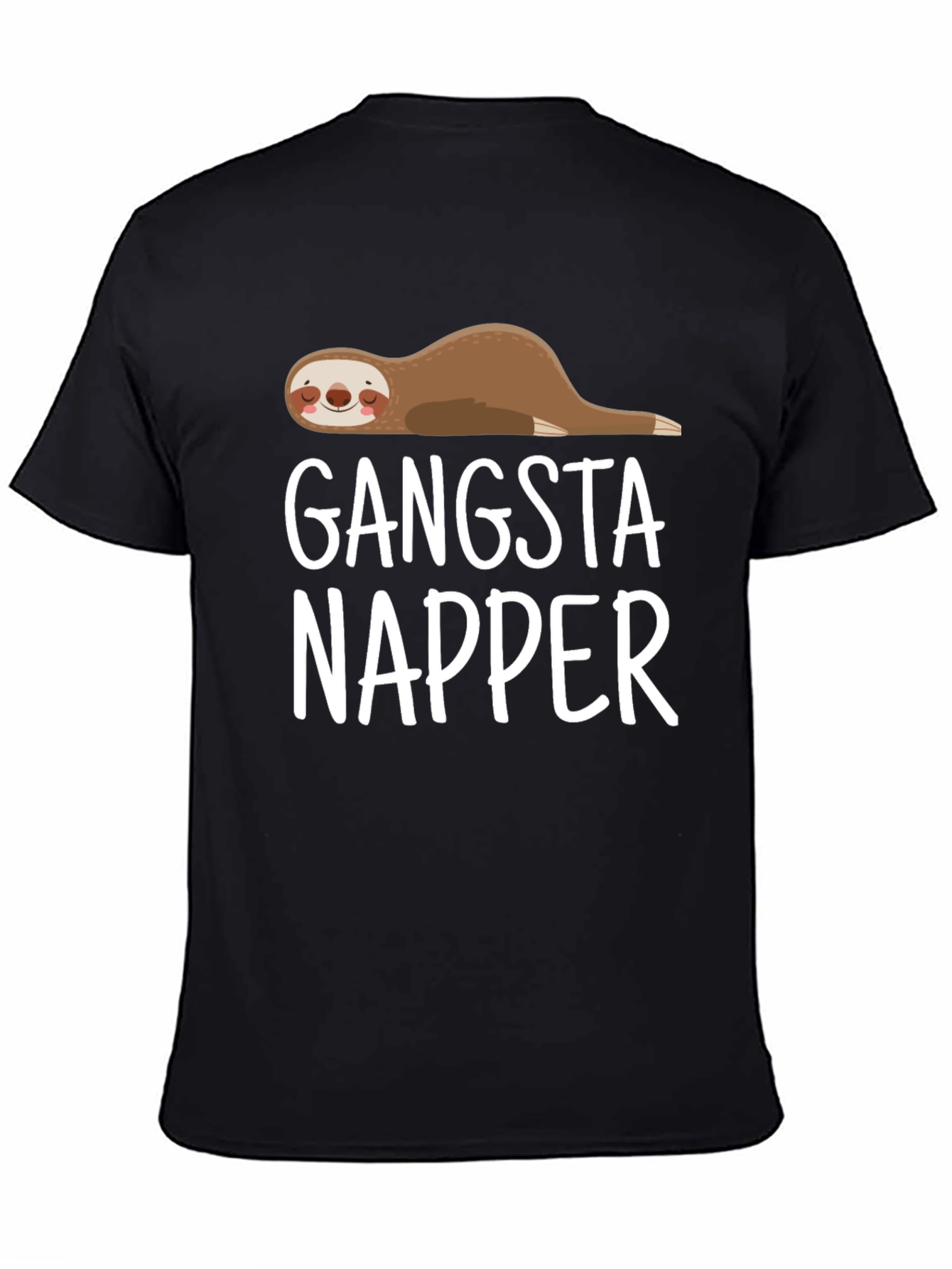 Gangsta Napper Sloth T-Shirt - Lazy Lounger Style