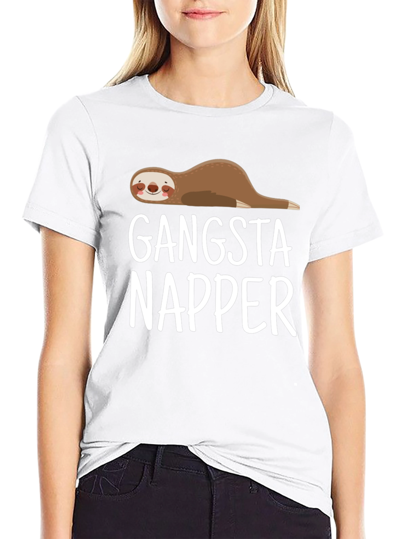 Gangsta Napper Sloth T-Shirt - Lazy Lounger Style