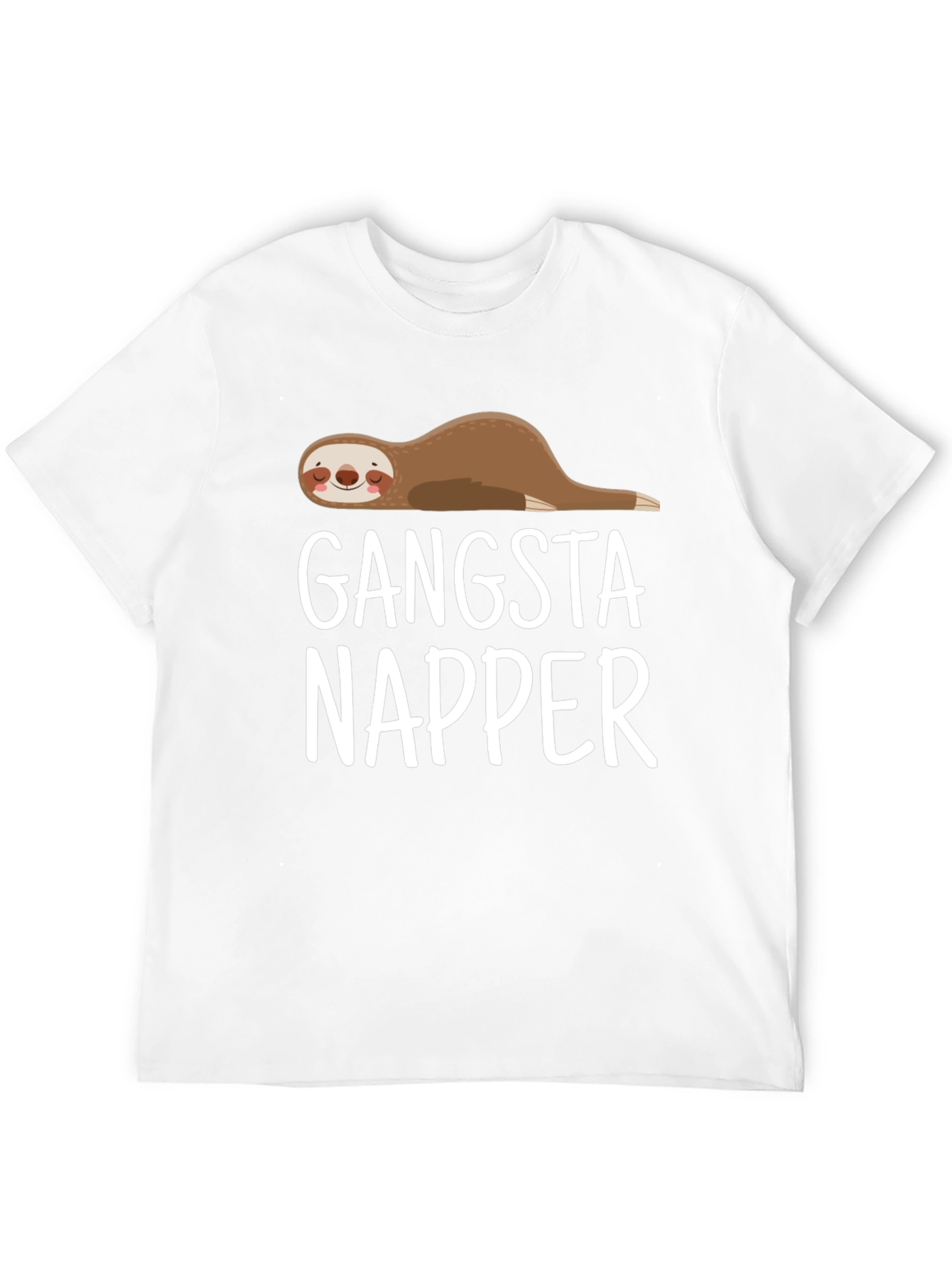 Gangsta Napper Sloth T-Shirt - Lazy Lounger Style