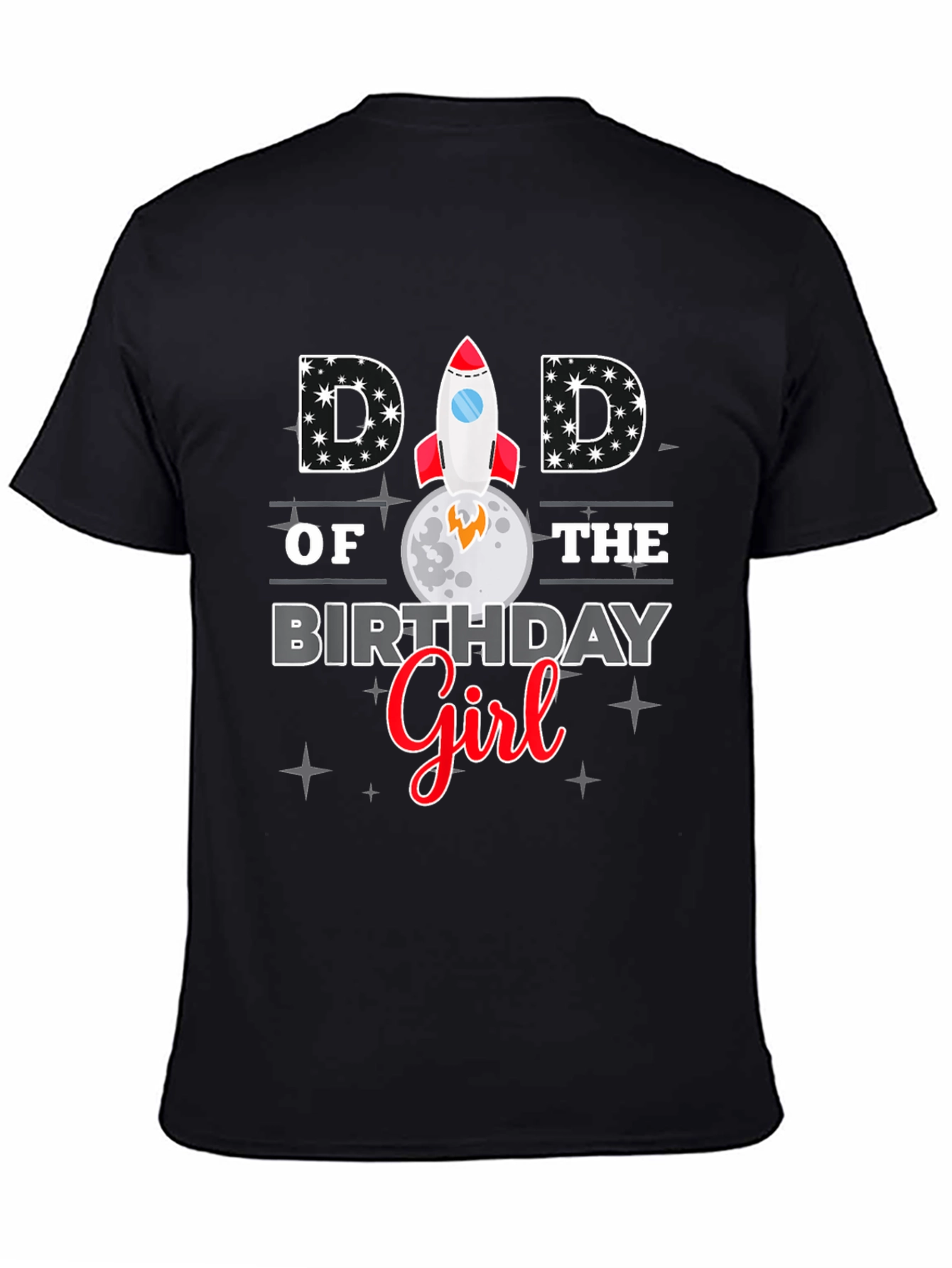 Dad of the Birthday Girl Graphic T-Shirt