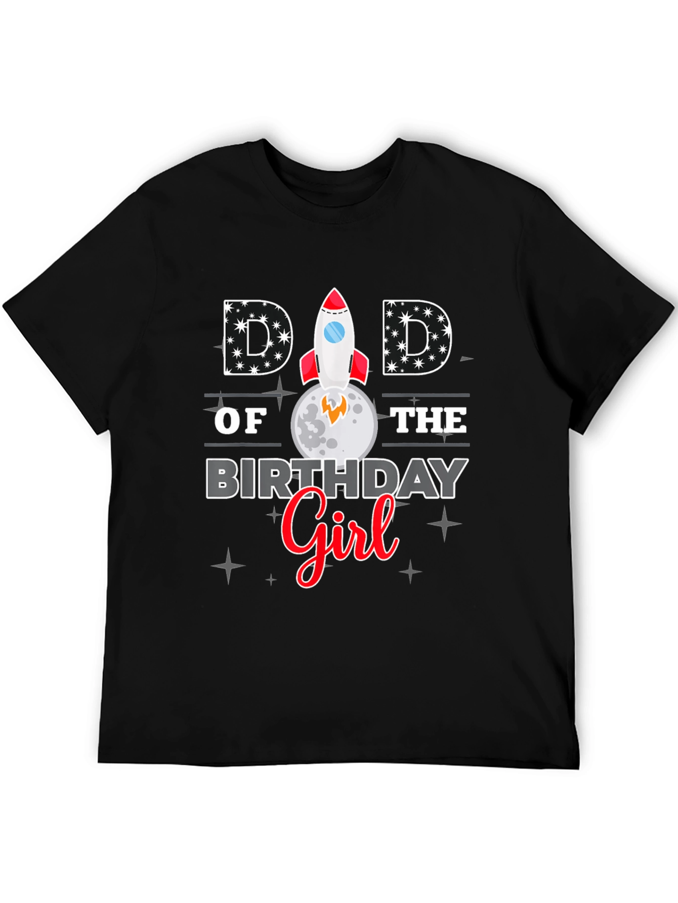 Dad of the Birthday Girl Graphic T-Shirt