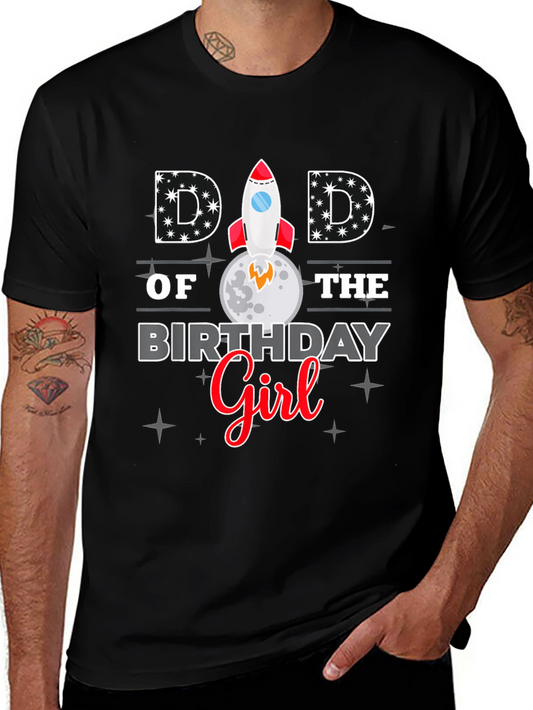 Dad of the Birthday Girl Graphic T-Shirt