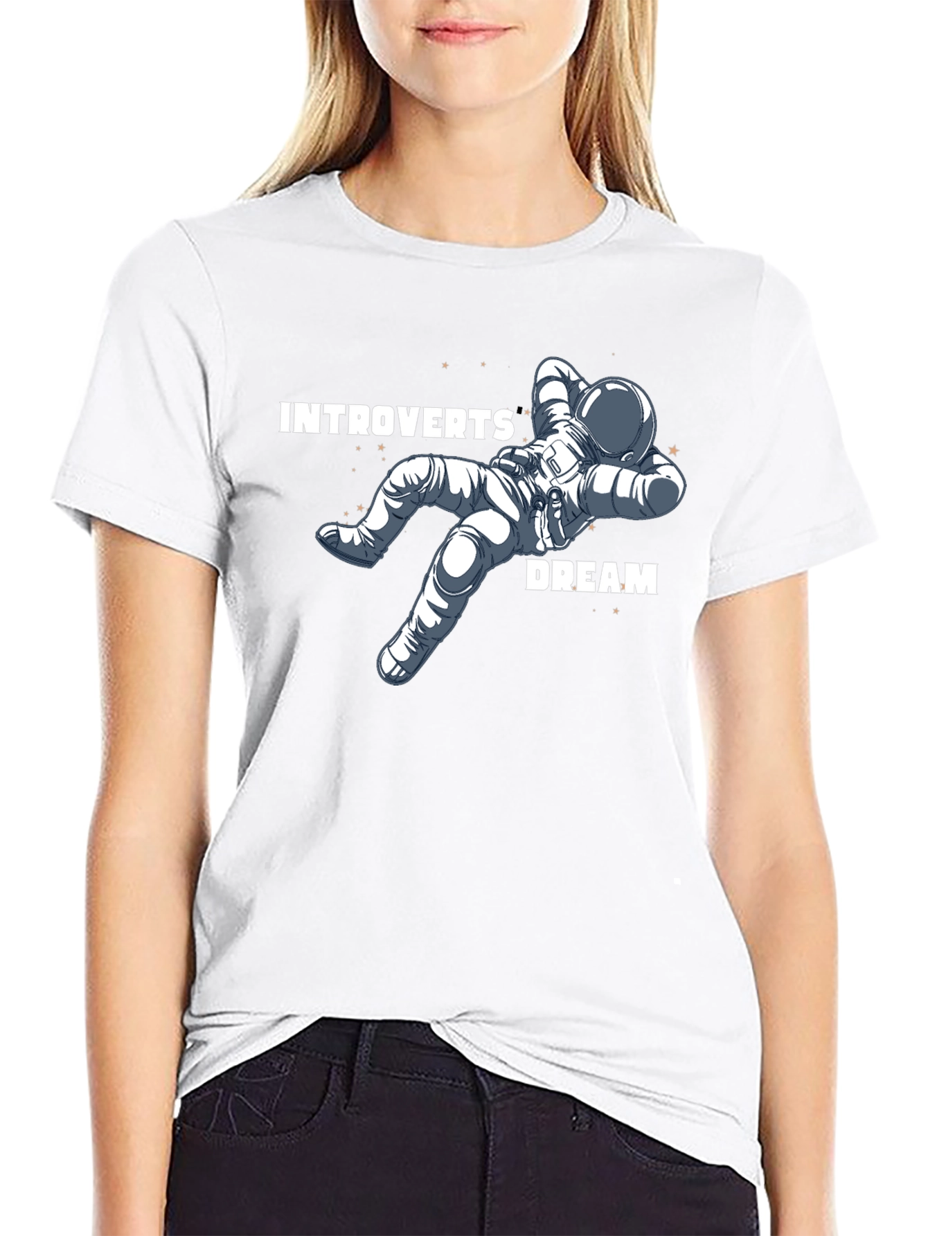 Introverts Dream Relaxing Astronaut T-Shirt