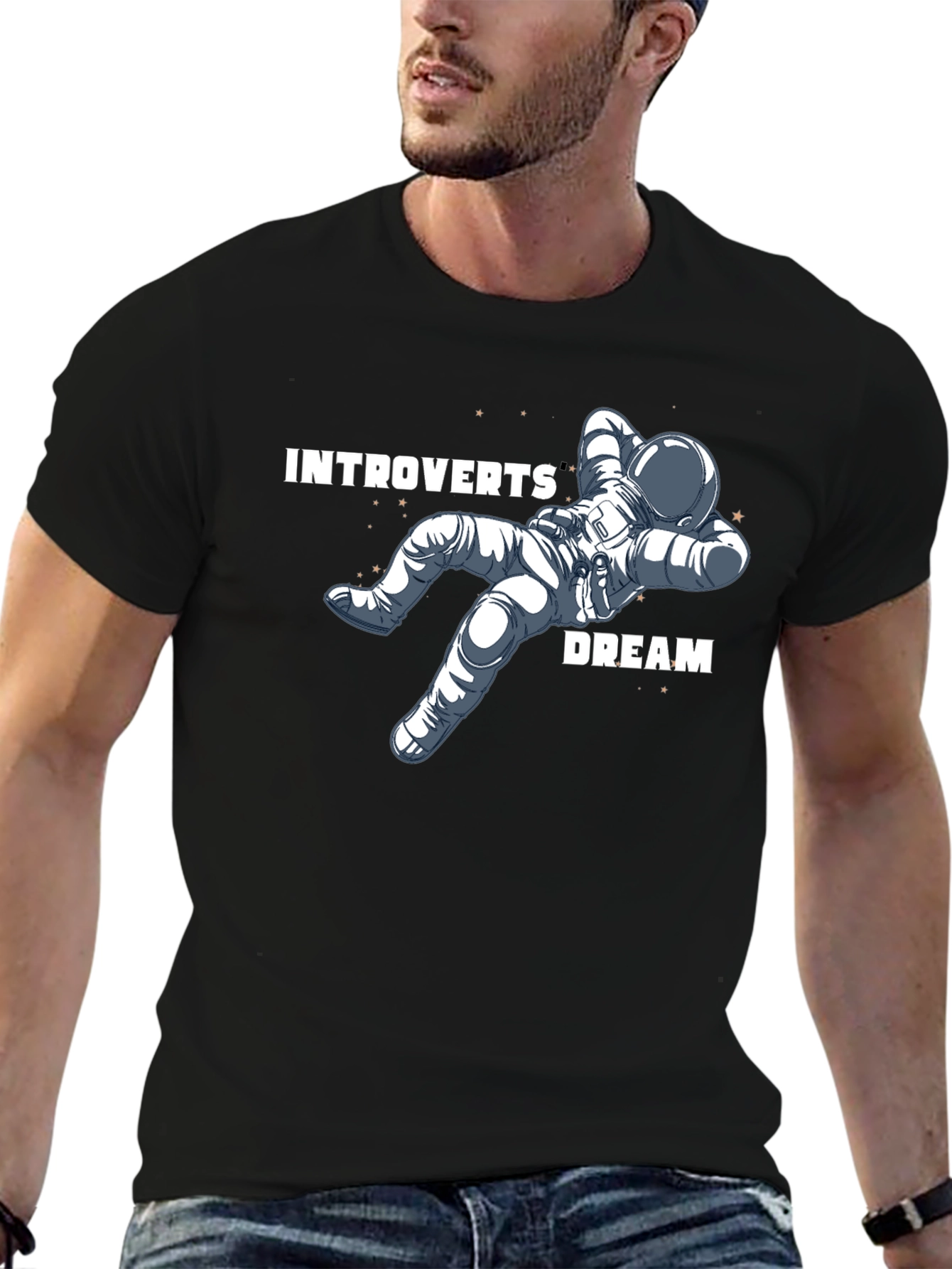 Introverts Dream Relaxing Astronaut T-Shirt