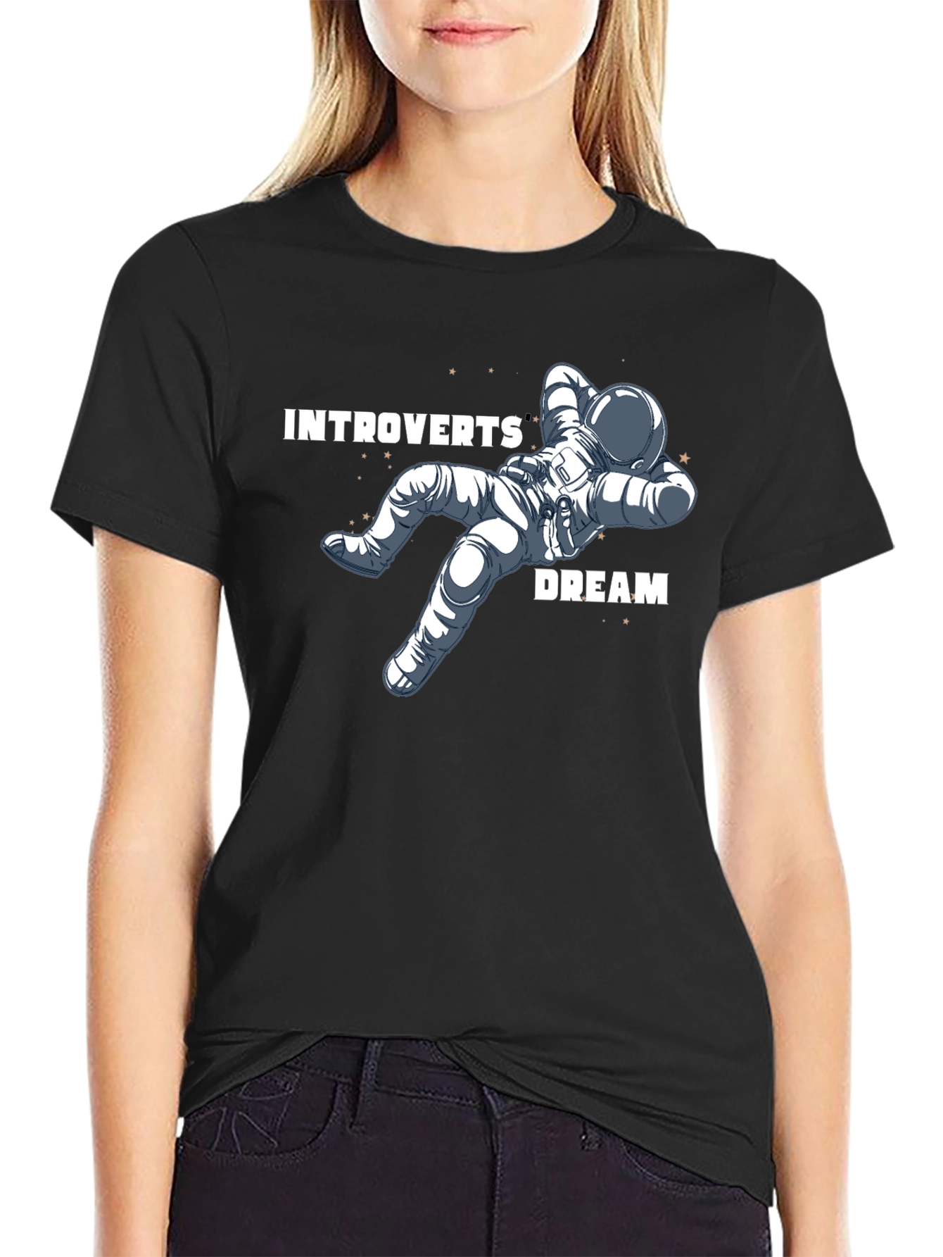 Introverts Dream Relaxing Astronaut T-Shirt