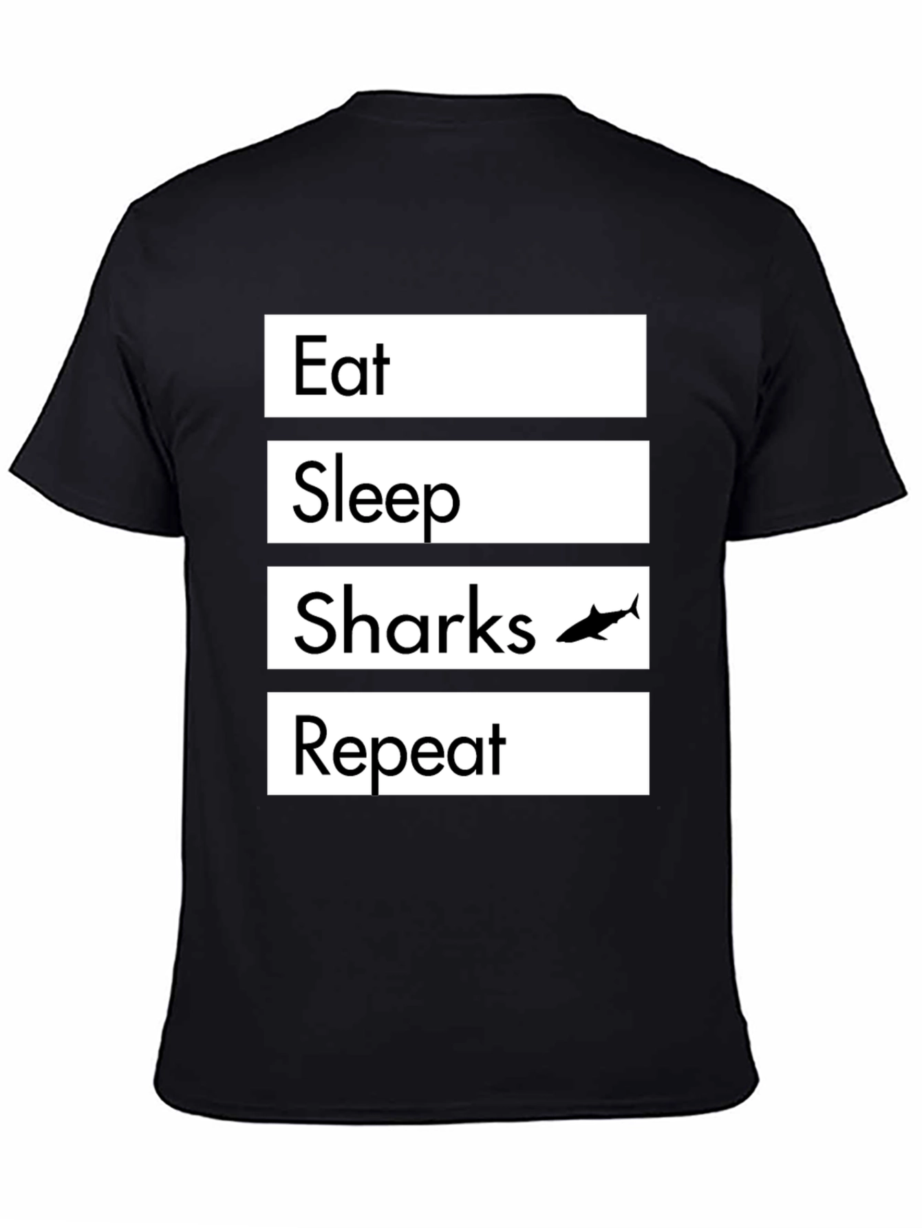 Eat Sleep Sharks Repeat Graphic T-Shirt
