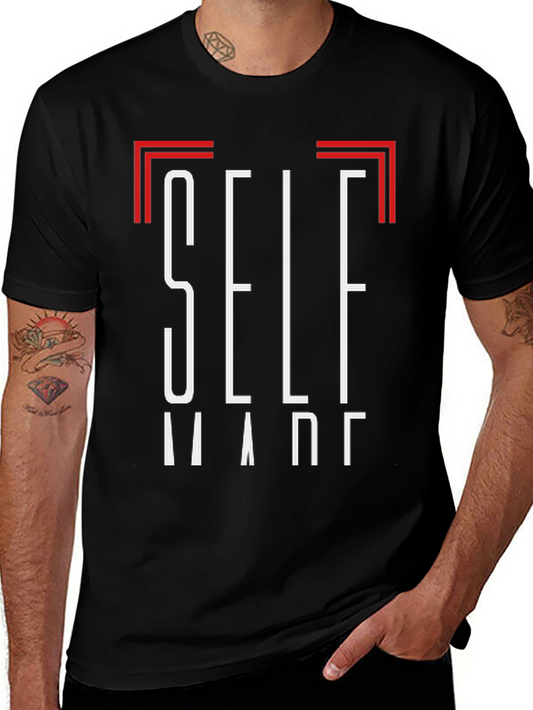 Self Made Black Graphic Tee