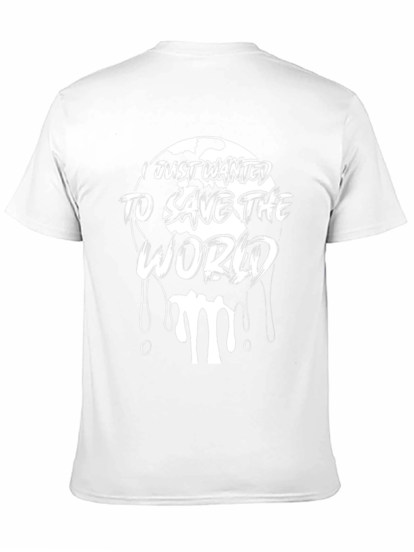 Save The World Graphic Black T-Shirt